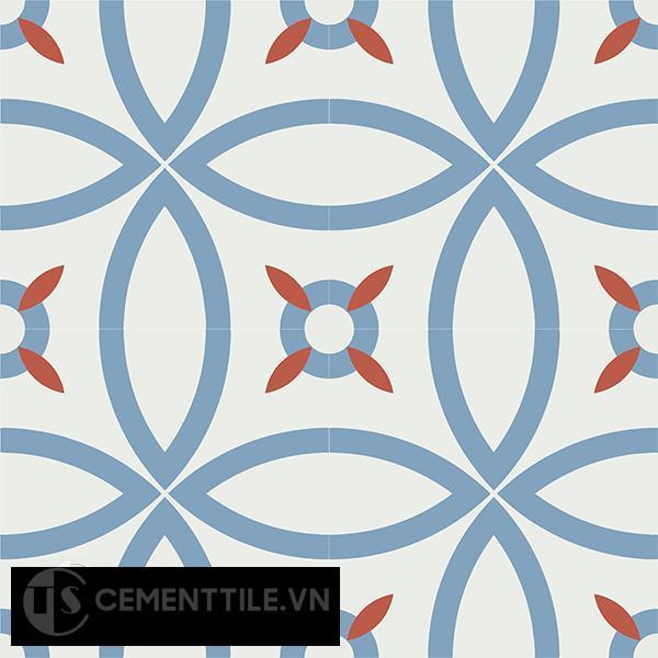 Gạch bông CTS 38.1(4-16-30) - 4 viên - Encaustic cement tile CTS 38.1(4-16-30)-4 tiles