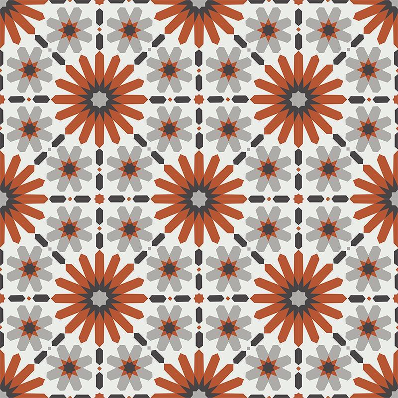 Gạch bông CTS 19.4(4-5-9-13)-16 viên - Encaustic cement tile CTS 19.4(4-5-9-13)-16 tiles