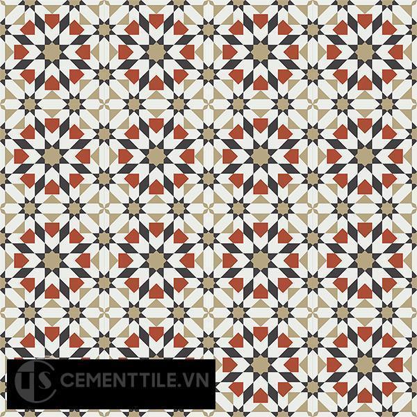 Gạch bông CTS 56.4(4-13-30-55) - 16 viên - Encaustic cement tile CTS 56.4(4-13-30-55)-16 tiles