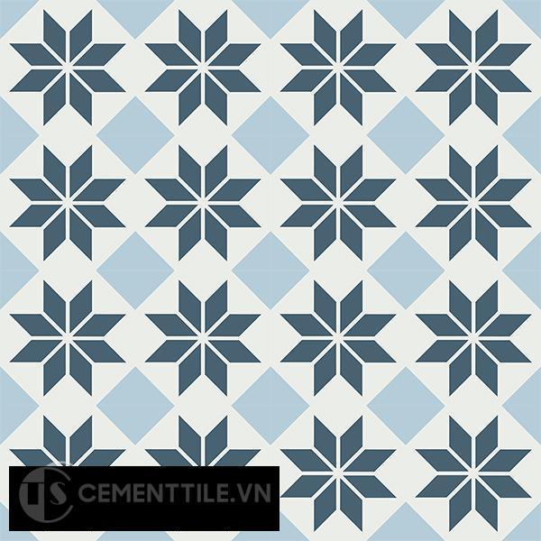 Gạch bông CTS 105.1(1-2-4) - 16 viên - Encaustic cement tile CTS 105.1(1-2-4)-16 tiles