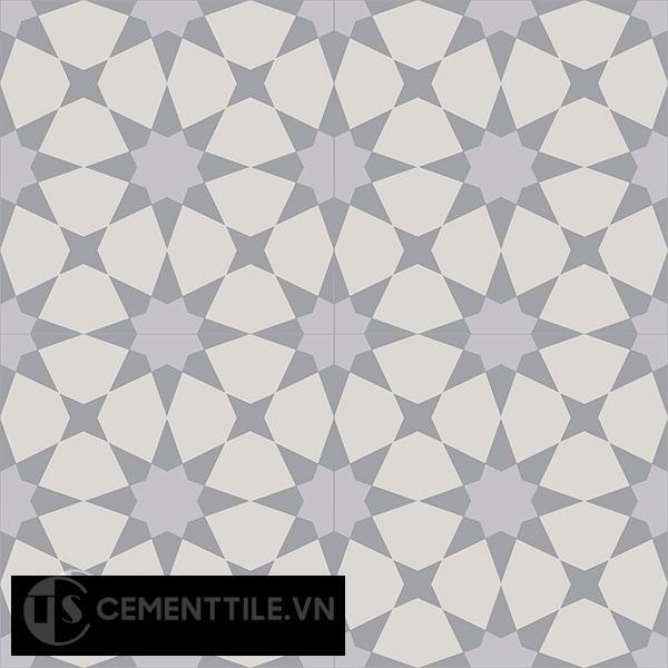 Gạch bông CTS 141.3(9-27-50) - 4 viên - Encaustic cement tile CTS 141.3(9-27-50)-4 tiles