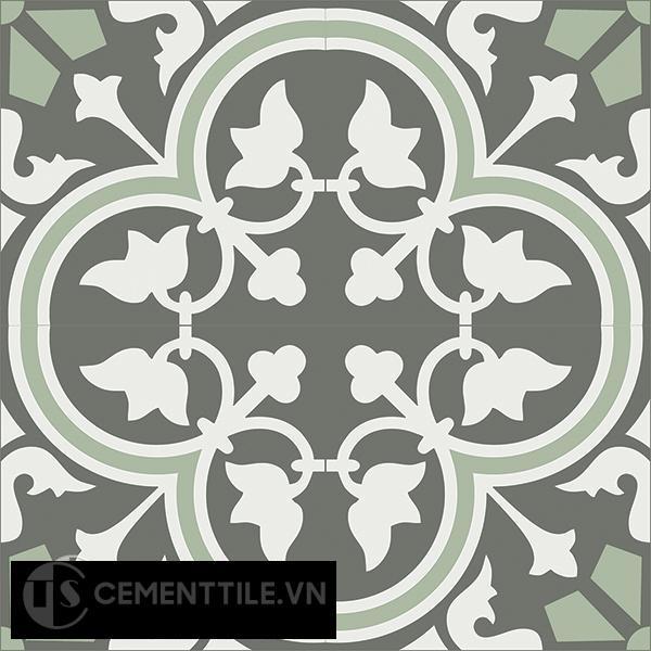Gạch bông CTS 184.1(3-4-7) - 4 viên - Encaustic cement tile CTS 184.1(3-4-7)-4 tiles