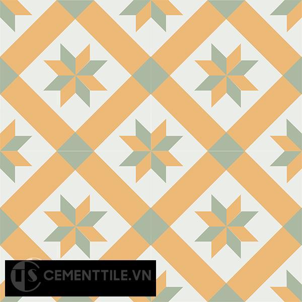 Gạch bông CTS 11.4(4-6-7) - 4 viên - Encaustic cement tile CTS 11.4(4-6-7)-4 tiles