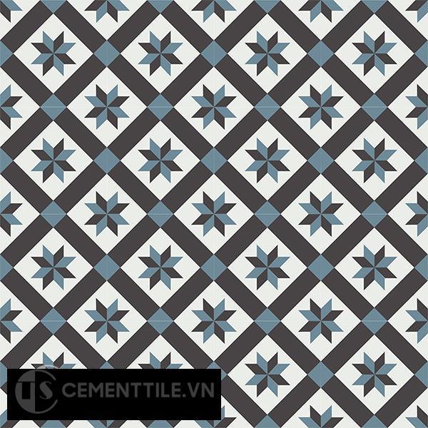 Gạch bông CTS 11.6(4-13-47) - 16 viên - Encaustic cement tile CTS 11.6(4-13-47)-16 tiles