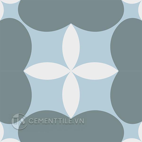 Gạch bông CTS 214.1(2-4-49) - 4 viên - Encaustic cement tile CTS 214.1(2-4-49) - 4 tiles