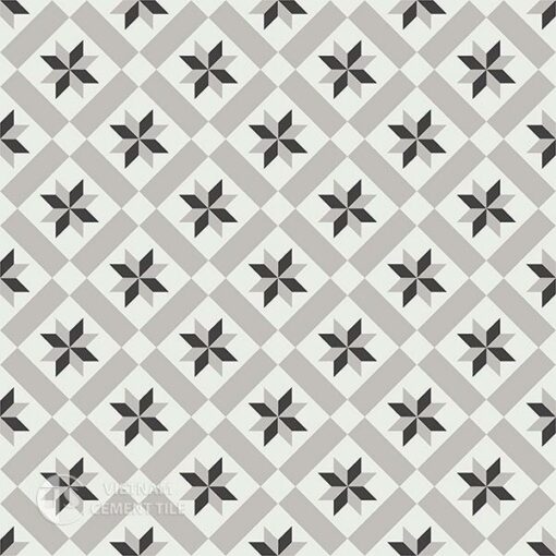 Gạch bông CTS 11.1(4-9-13) - 16 viên - Encaustic cement tile CTS 11.1(4-9-13)-16 tiles