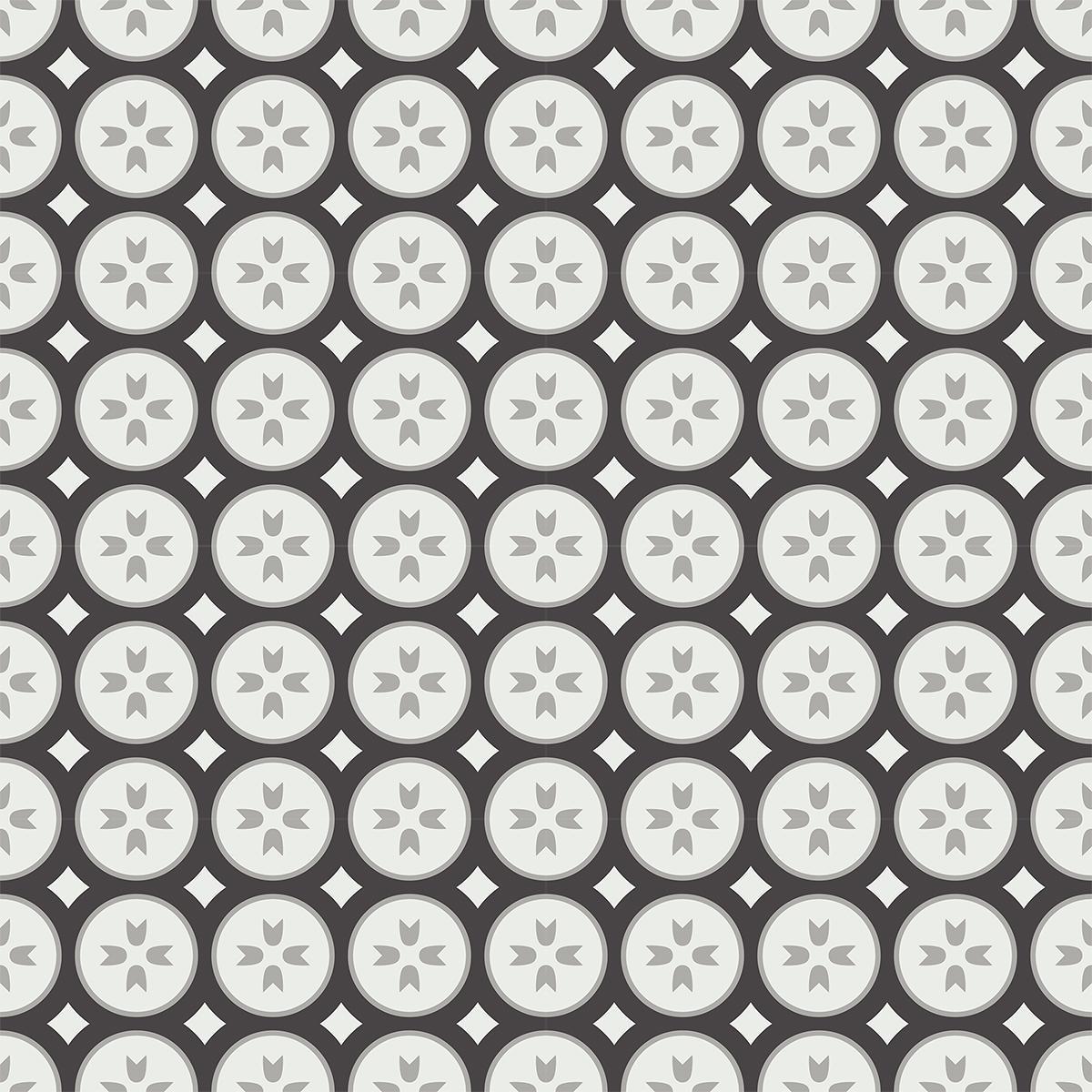 Gạch bông CTS 0.1(4-9-13) - 16 viên - Encaustic cement tile CTS 0.1(4-9-13) - 16 tiles
