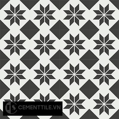 Gạch bông CTS 27.3(4-13) - 16 viên - Encaustic cement tile CTS 27.3(4-13)-16 tiles