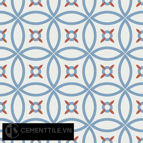 Gạch bông CTS 38.1(4-16-30) - 16 viên - Encaustic cement tile CTS 38.1(4-16-30)-16 tiles