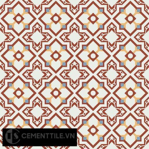 Gạch bông CTS 55.1(4-6-12-30) - 16 viên - Encaustic cement tile CTS 55.1(4-6-12-30)-16 tiles