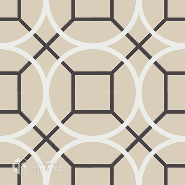 Gạch bông CTS 58.1(4-12-13) - 4 viên - Encaustic cement tile CTS 58.1(4-12-13)-4 tiles