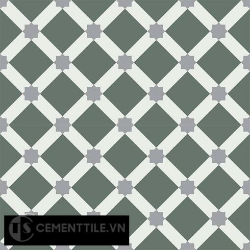 Gạch bông CTS 68.3(3-4-9) - 4 viên - Encaustic cement tile CTS 68.3(3-4-9)-4 tiles