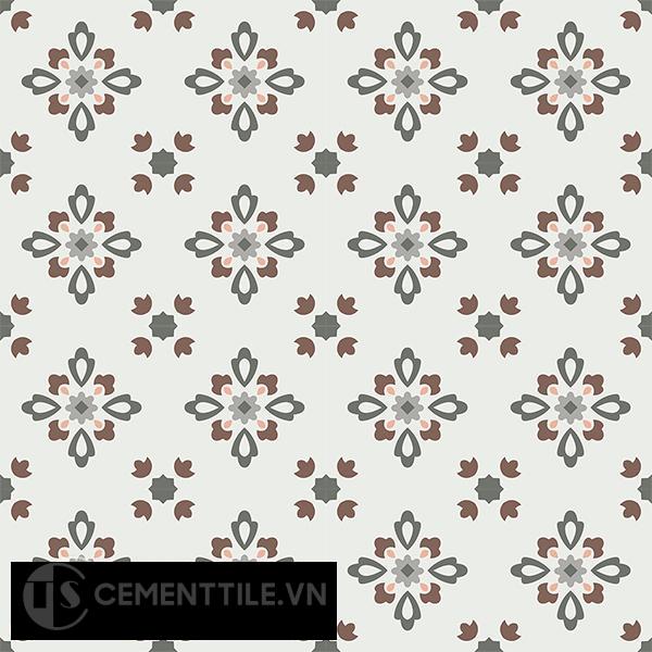 Gạch bông CTS 74.1(3-4-9-14-38) - 16 viên - Encaustic cement tile CTS 74.1(3-4-9-14-38)-16 tiles