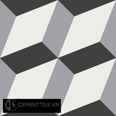 Gạch bông cổ điển CTS 13.6 - 4 viên ( Encaustic cement tile 13.6 - 4 tiles )