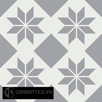 Gạch bông CTS 27.6(4-9) - 4 viên - Encaustic cement tile CTS 27.6(4-9)-4 tiles