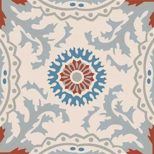 Gạch bông CTS 102.1(9-16-27-30-50) - 4 viên - Encaustic cement tile CTS 102.1(9-16-27-30-50) - 4 tiles