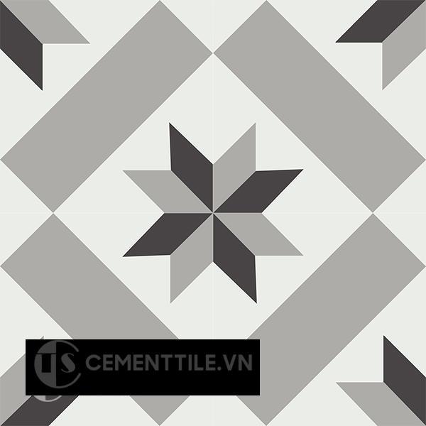 Gạch bông CTS 12.3(4-9-13)-4 viên - Encaustic cement tile CTS 12.3(4-9-13)-4 tiles