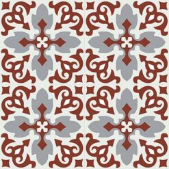 Gạch bông CTS 18.6(4-9-30)-4 viên - Encaustic cement tile CTS 18.6(4-9-30)-4 tiles