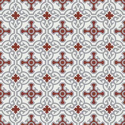 Gạch bông CTS 84.3(4-9-30)-16 viên - Encaustic cement tile CTS 84.3(4-9-30)-16 tiles