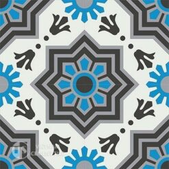 Gạch bông CTS 113.1(4-8-9-13) - 4 viên - Encaustic cement tile CTS 113.1(4-8-9-13)-4 tiles