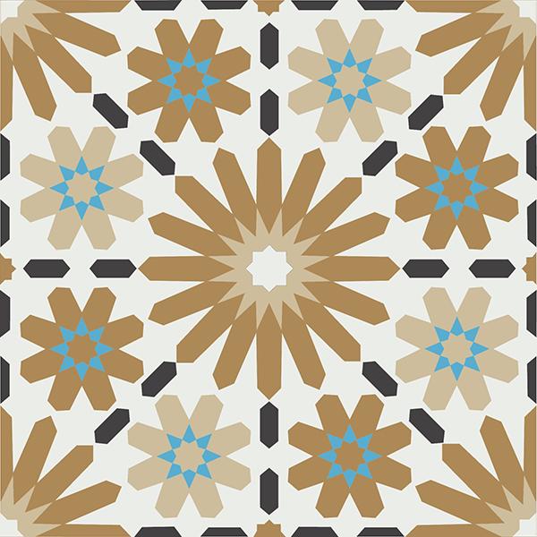 Gạch bông CTS 45.3(4-13-142-153) - Encaustic cement tile CTS 45.3(4-13-142-153)
