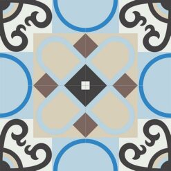 Gạch bông CTS 83.1(2-4-8-12-13-14) - 4 viên - Encaustic cement tile CTS 83.1(2-4-8-12-13-14)-4 tiles