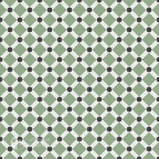 Gạch bông CTS 68.4(4-7-13) - 16 viên - Encaustic cement tile CTS 68.4(4-7-13)-16 tiles