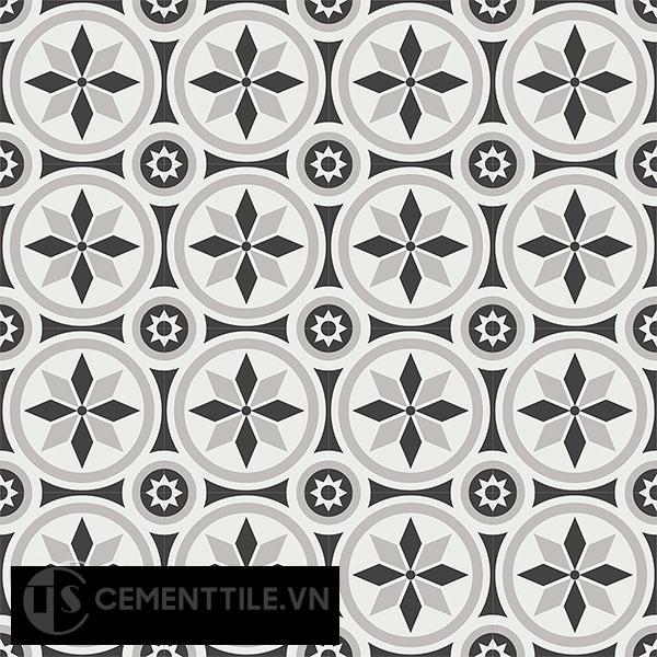 Gạch bông CTS 174.1(4-9-13) - 16 viên - Encaustic cement tile CTS 174.1(4-9-13)-16 tiles