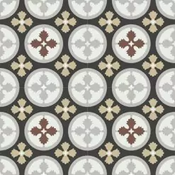 Gạch bông CTS 175.1(4-9-13-60-130) - 4 viên - Encaustic cement tile CTS 175.1(4-9-13-60-130)-4 tiles