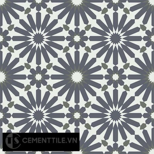 Gạch bông CTS 145.1(3-4-15) - 4 viên - Encaustic cement tile CTS 145.1(3-4-15)-4 tiles