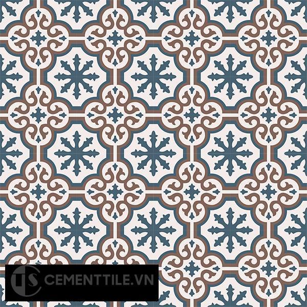 Gạch bông CTS 1.41(1-4-14) - 16 viên - Encaustic cement tile CTS 1.41(1-4-14)-16 tiles