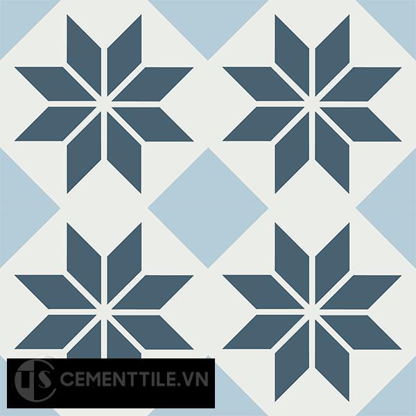 Gạch bông CTS 105.1(1-2-4) - 4 viên - Encaustic cement tile CTS 105.1(1-2-4)-4 tiles