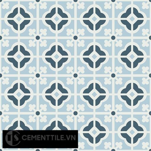 Gạch bông CTS 137.1(1-2-4) - 16 viên - Encaustic cement tile CTS 137.1(1-2-4)-16 tiles