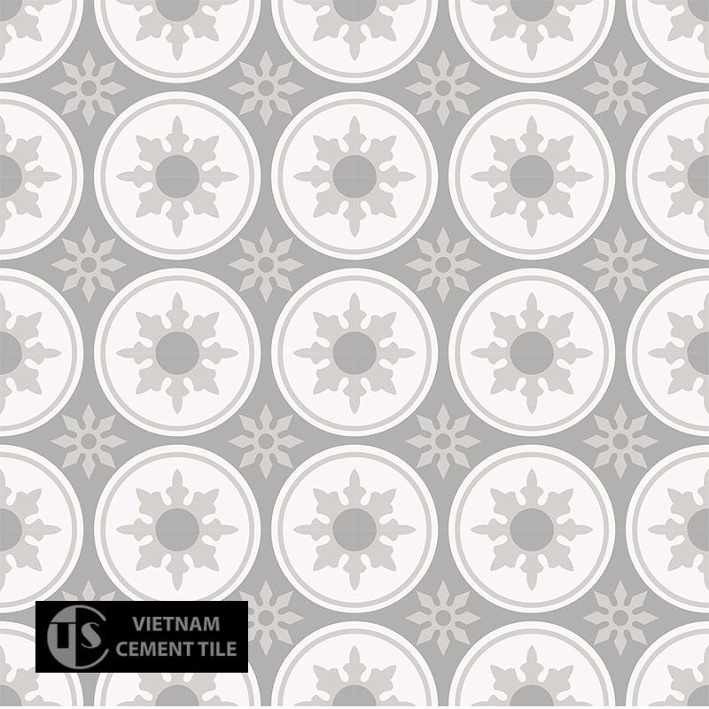 Gạch bông CTS 176.1(4-9-50) - 16 viên - Encaustic cement tile CTS 176.1(4-9-50)-16 tiles
