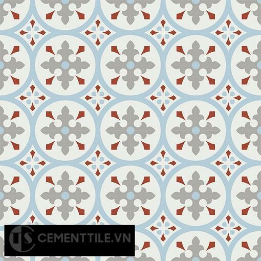 Gạch bông CTS 57.3(2-4-9-30) - 16 viên - Encaustic cement tile CTS 57.3(2-4-9-30)-16 tiles