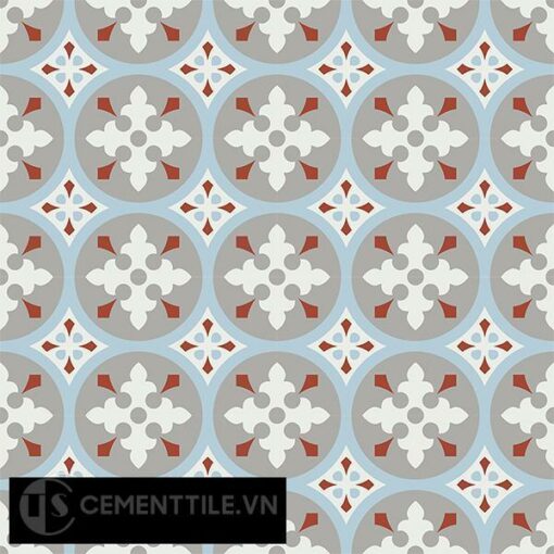 Gạch bông CTS 57.4(2-4-9-30) - 16 viên - Encaustic cement tile CTS 57.4(2-4-9-30)-16 tiles