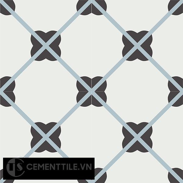 Gạch bông CTS 66.2(4-13-29) - 4 viên - Encaustic cement tile CTS 66.2(4-13-29)-4 tiles