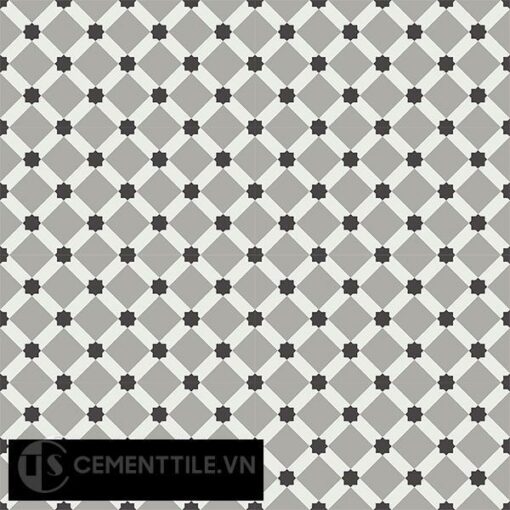 Gạch bông CTS 68.5(4-9-13) - 16 viên - Encaustic cement tile CTS 68.5(4-9-13)-16 tiles