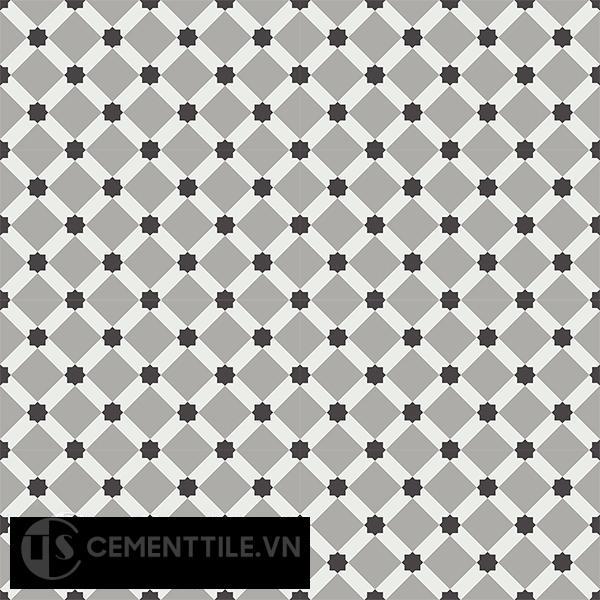 Gạch bông CTS 68.5(4-9-13) - 16 viên - Encaustic cement tile CTS 68.5(4-9-13)-16 tiles