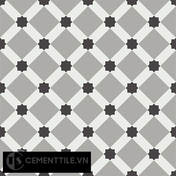 Gạch bông CTS 68.5(4-9-13) - 4 viên - Encaustic cement tile CTS 68.5(4-9-13)-4 tiles