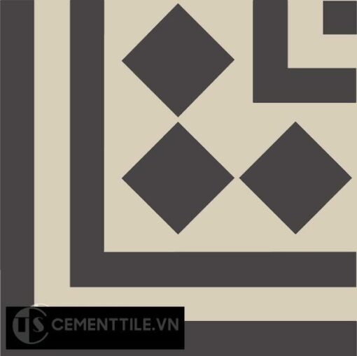 Gạch bông CTS C106.5(12-13) - Encaustic cement tile CTS C106.5(12-13)