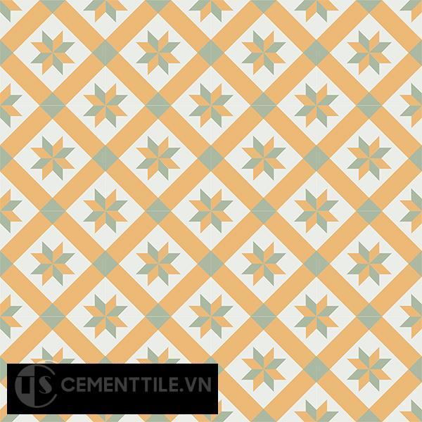 Gạch bông CTS 11.4(4-6-7) - 16 viên - Encaustic cement tile CTS 11.4(4-6-7)-16 tiles