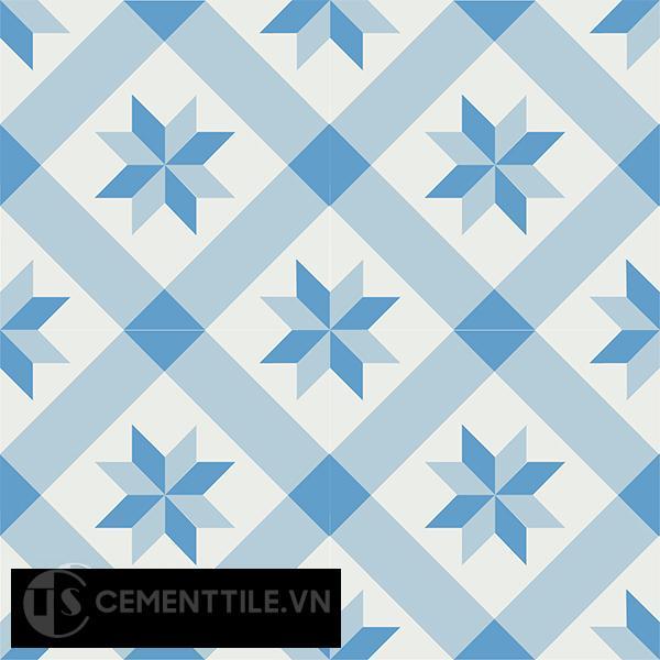 Gạch bông CTS 11.5(2-4-8) - 4 viên - Encaustic cement tile CTS 11.5(2-4-8)-4 tiles