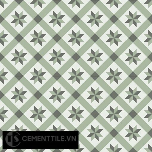 Gạch bông CTS 11.8(3-4-7) - 16 viên - Encaustic cement tile CTS 11.8(3-4-7)-16 tiles
