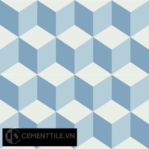 Gạch bông CTS 8.10(2-4-16) - 4 viên - Encaustic cement tile CTS 8.10(2-4-16)-4 tiles