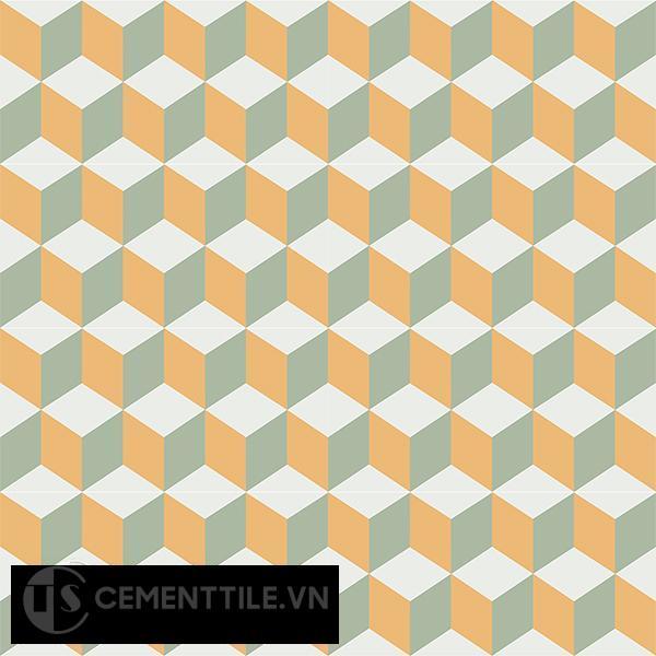 Gạch bông CTS 8.11(4-6-7) - 16 viên - Encaustic cement tile CTS 8.11(4-6-7)-16 tiles