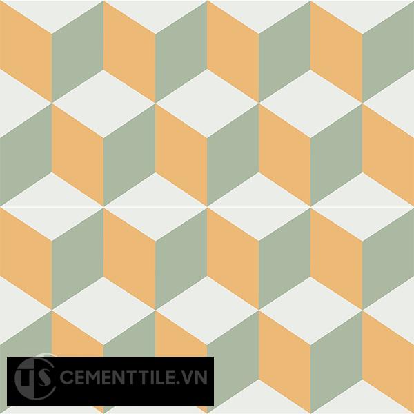 Gạch bông CTS 8.11(4-6-7) - 4 viên - Encaustic cement tile CTS 8.11(4-6-7)-4 tiles