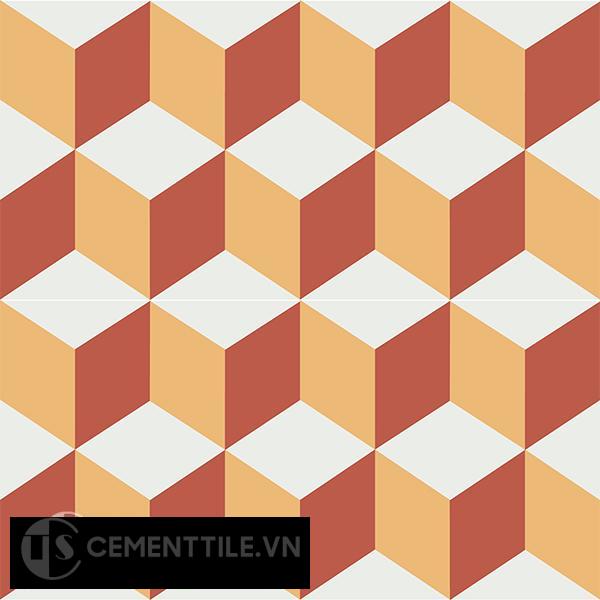 Gạch bông CTS 8.12(4-5-6) - 4 viên - Encaustic cement tile CTS 8.12(4-5-6)-4 tiles