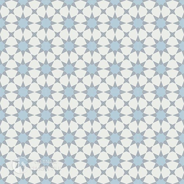 1Gạch bông CTS 141.5(2-4-50) -16 viên - Encaustic cement tile CTS 141.5(2-4-50)-16 tiles