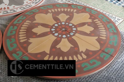 Bàn gạch bông CTS-02 - Cement tile table CTS-02